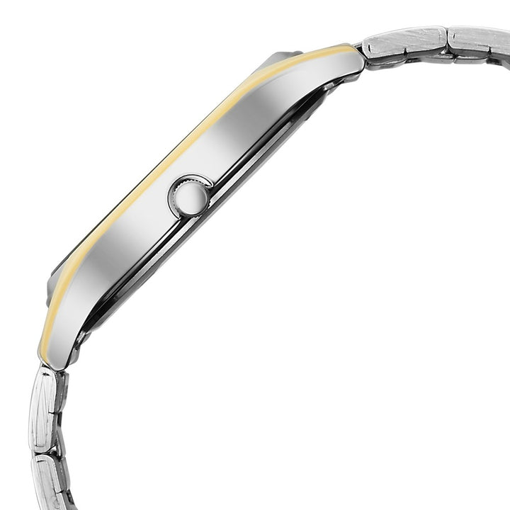 Titan Karishma Regal Classic 40mm Silver Dial Day Date Dual-Tone Stainless Steel Bracelet Men&