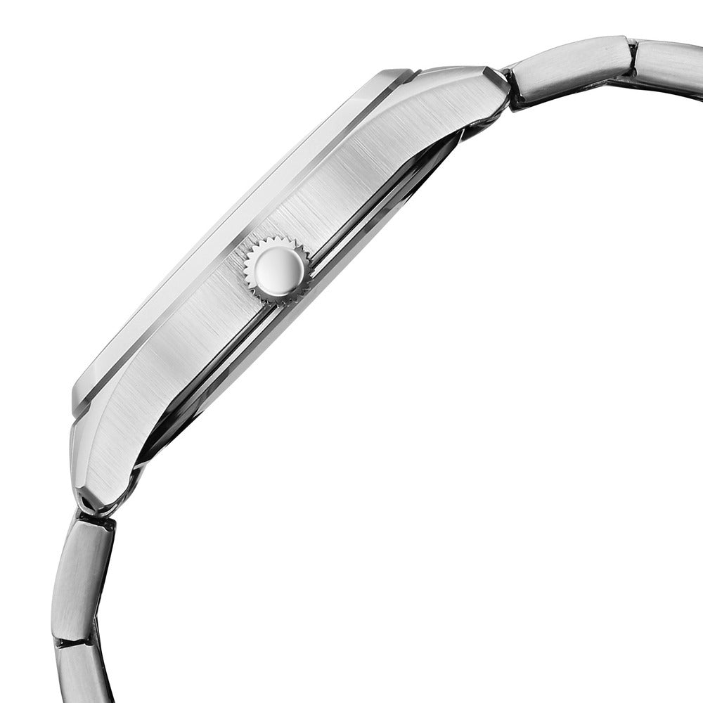 Titan Neo Roman 42mm Silver Dial Roman Numerals Date Stainless Steel Bracelet Men&