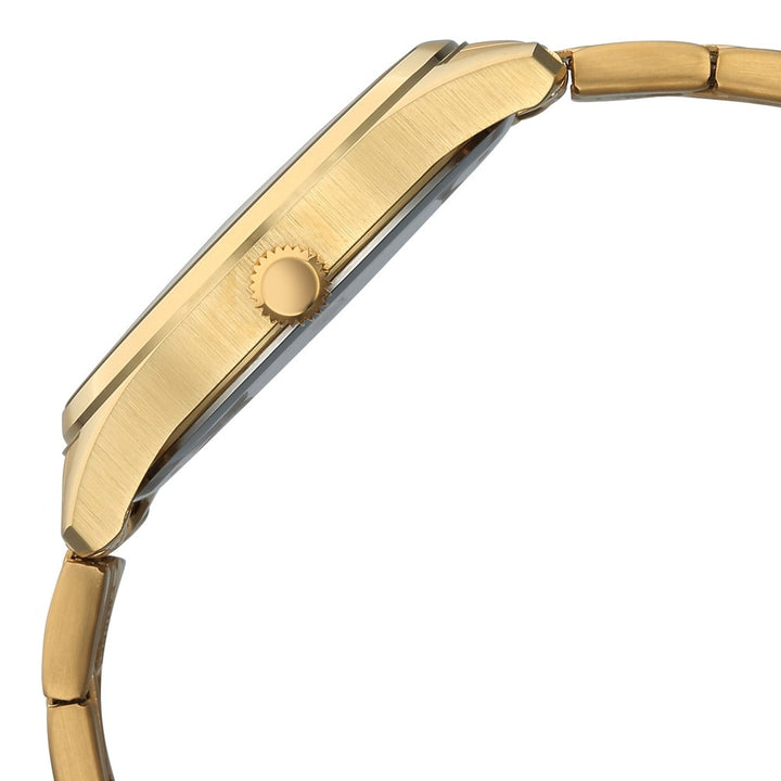 Titan Neo Roman 42mm Green Dial Roman Numerals Date Carnation Gold Stainless Steel Bracelet Men&