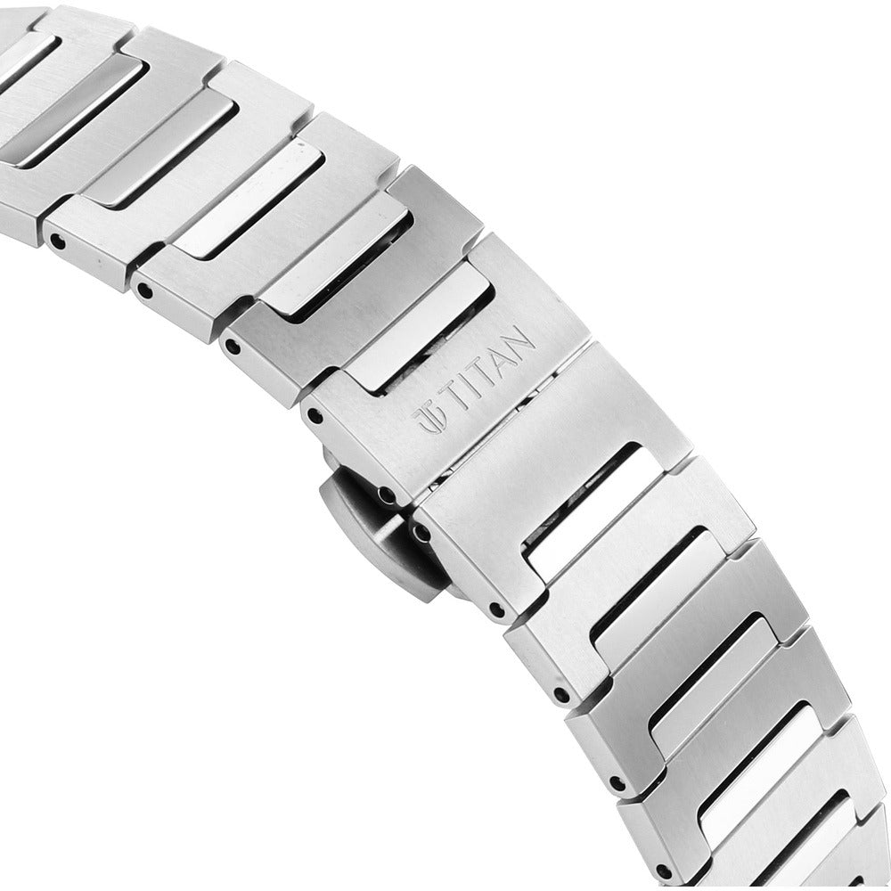 Titan Edge Meister 40mm Brown Dial Sapphire Crystal Grade 5 Titanium Bracelet Ultra Slim Men&