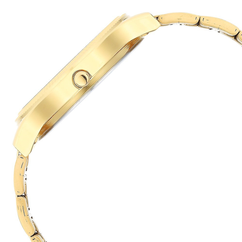 Titan Karishma 40mm Green Dial Day Date Gold Stainless Steel Bracelet Men&