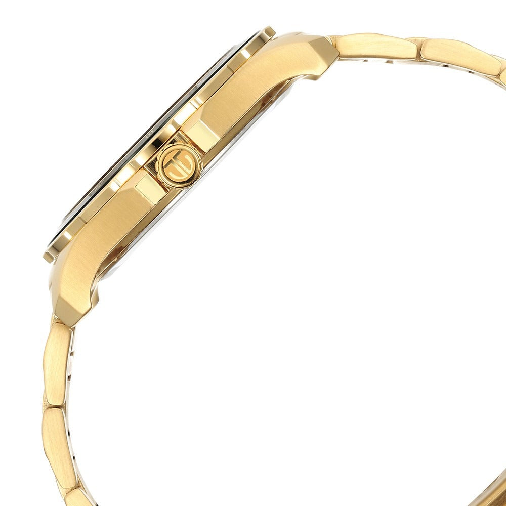 Titan Regalia 43mm Blue Dial Date Gold Stainless Steel Bracelet Men&