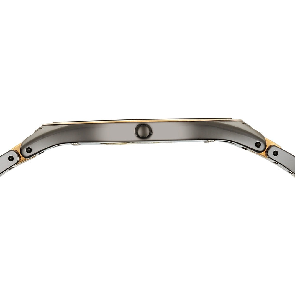Titan Edge Ceramic 40.5mm Black Dial Sapphire Crystal Black and Rose Gold Ceramic Bracelet Men&