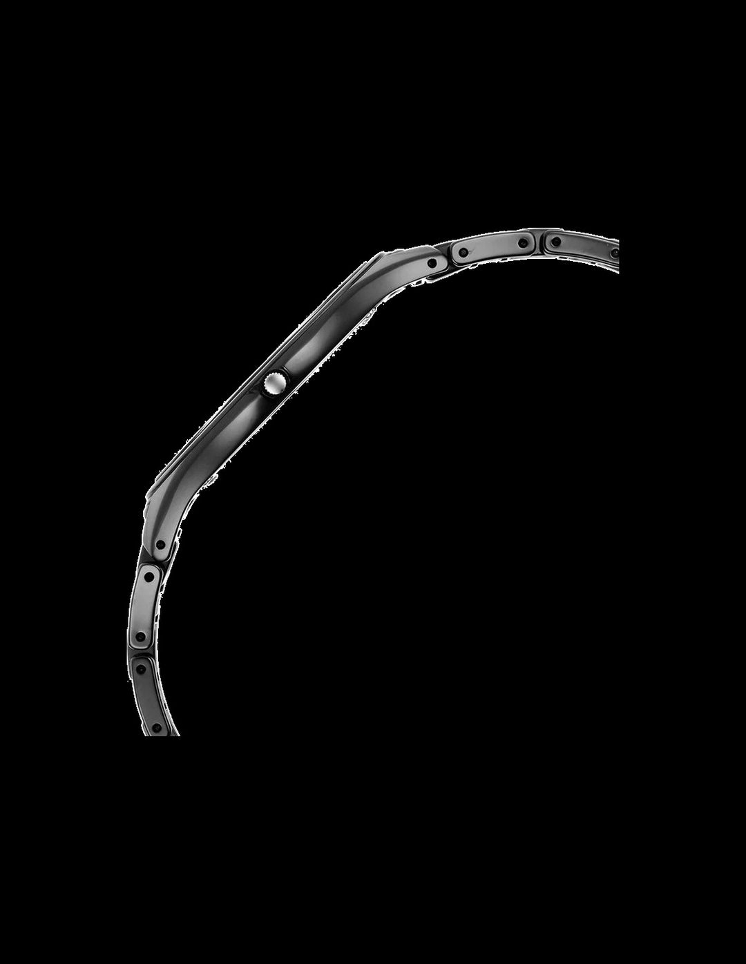 Titan Edge Ceramic Diamond 100m 40.5mm Black Dial Sapphire Crystal Black Ceramic Bracelet Men&