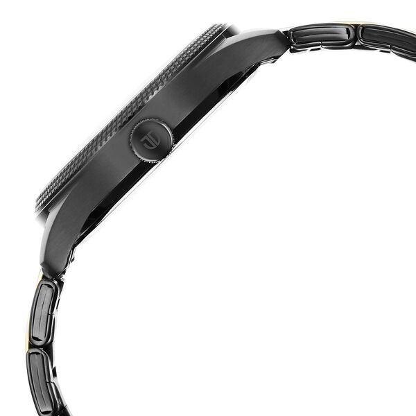 Titan Regalia Opulent 42mm Black Dial Day Date Two-Tone Stainless Steel Bracelet Men&