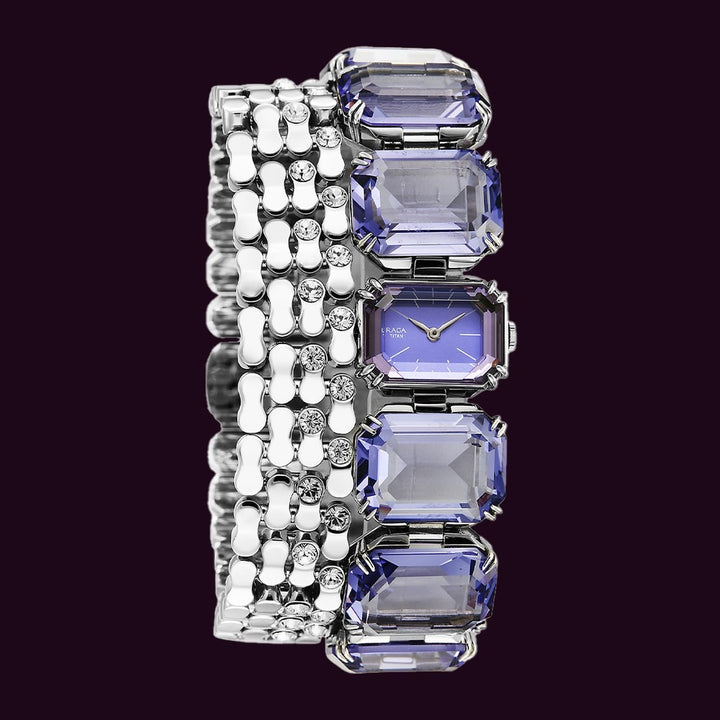 Titan Raga Cocktails Blue Dial Crystal Bracelet Women&