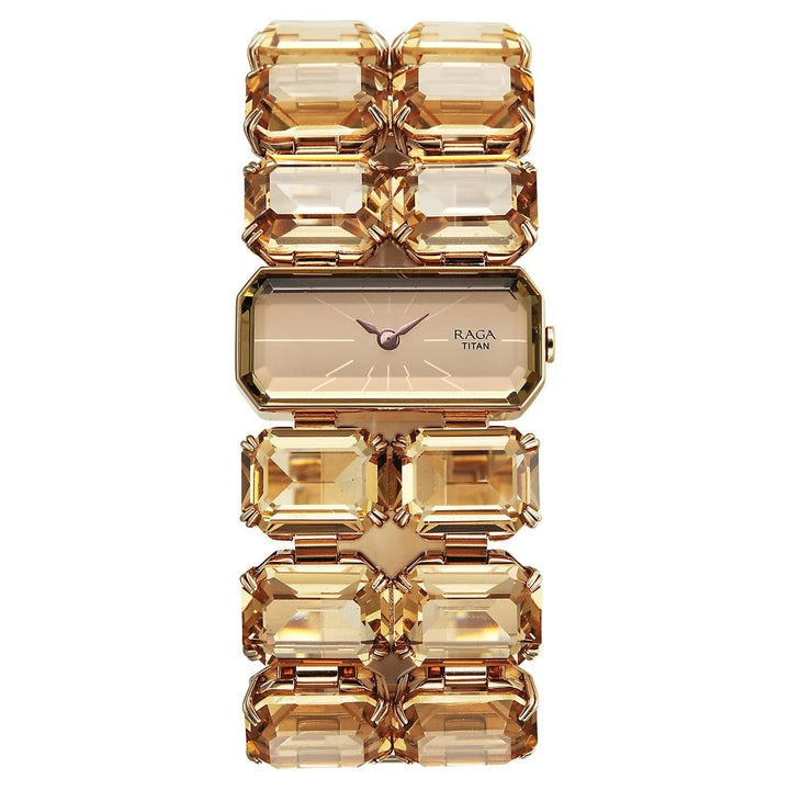 Titan Raga Cocktails Rose Gold Dial Rose Gold Bracelet Women&