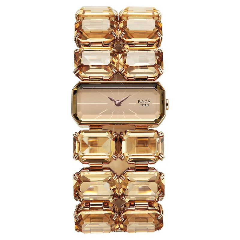 Titan Raga Cocktails Rose Gold Dial Rose Gold Bracelet Women&