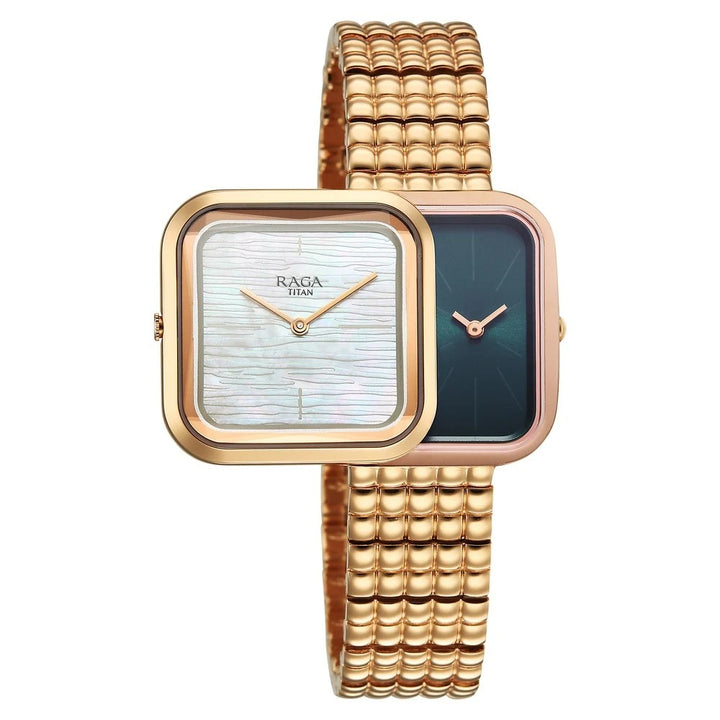 Titan Raga Glimmers Mother of Pearl Special Case Women&