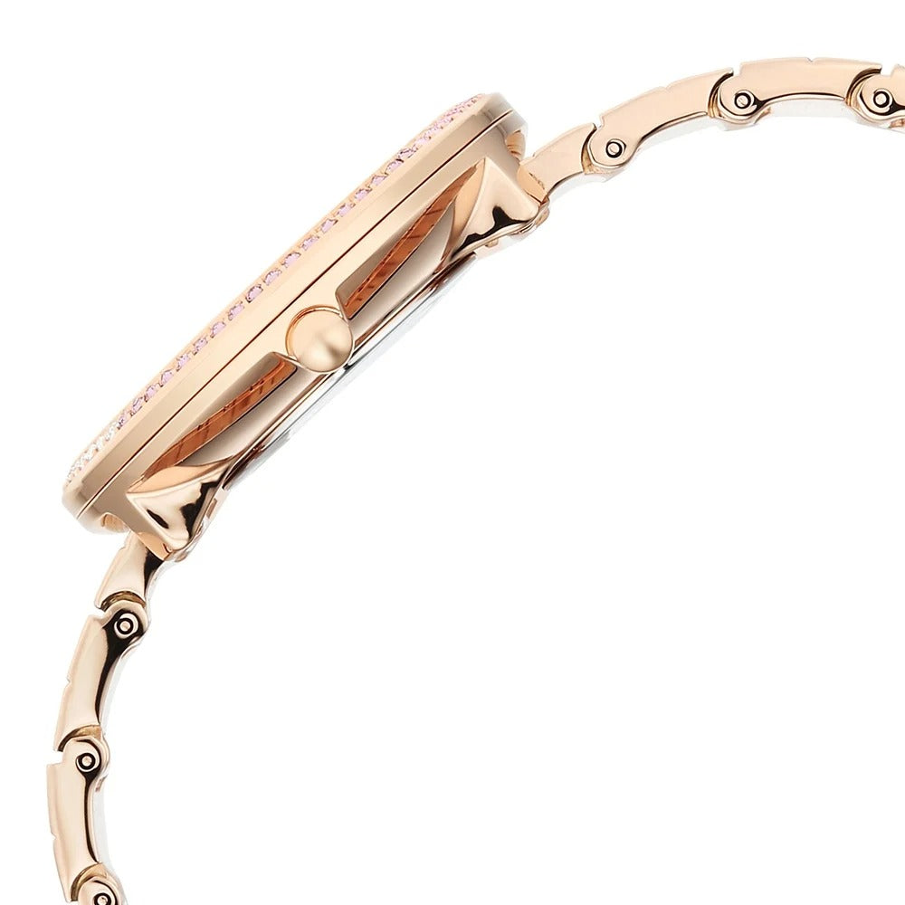 Titan Raga Glimmers 35mm Mother of Pearl Rose Gold Women&