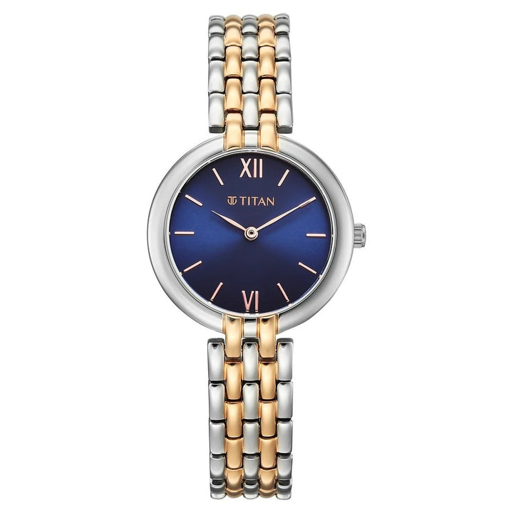 Titan Workday Wonders Blue Dial Stainless Steel Women&