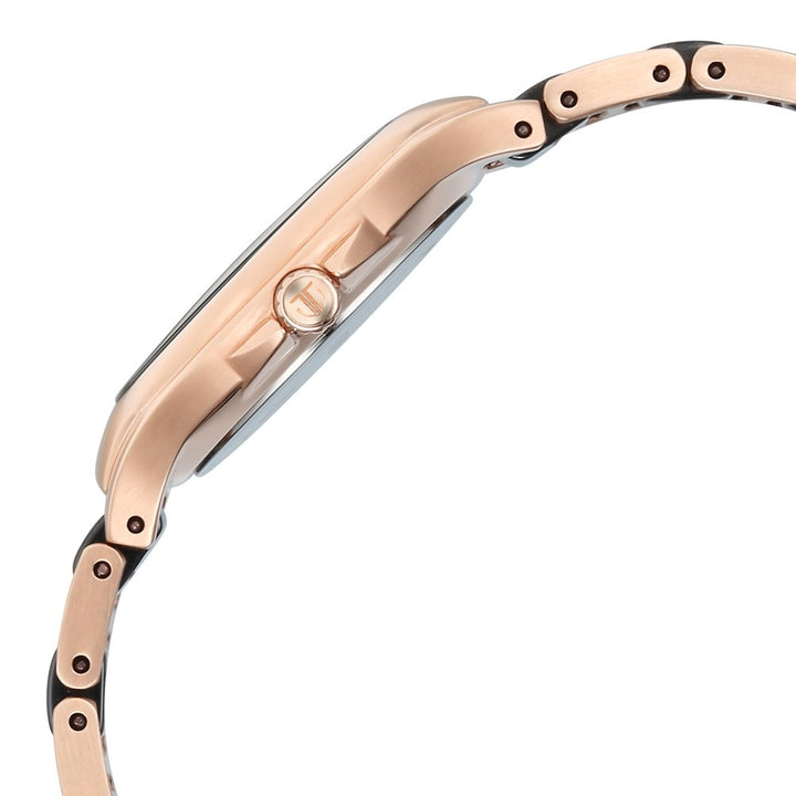 Titan Work Essentials Black Dial Two-Tone Bracelet Women&