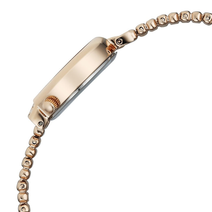 Titan Raga Spotlight White Dial Rose Gold Bracelet Women&