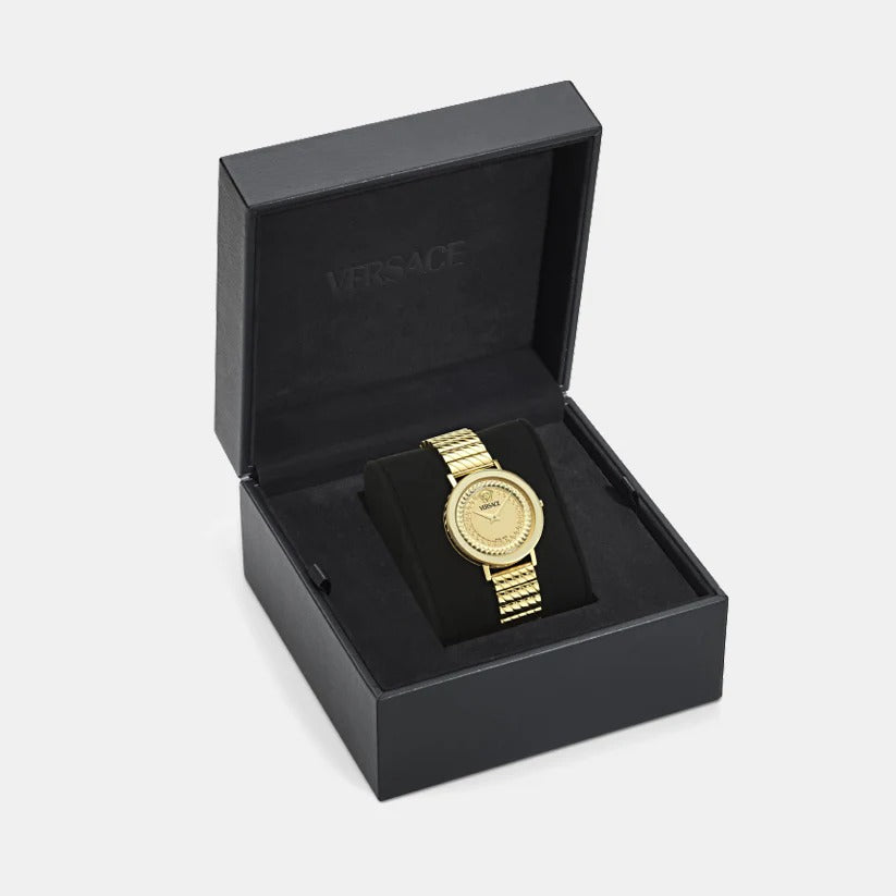 Versace Hellenyium VE0O00525 Blue Dial Stainless Steel Ladies&