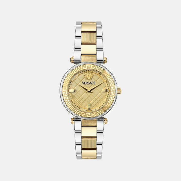 Versace Versace Reve VE8B00324 Gold Dial Stainless Steel Men&