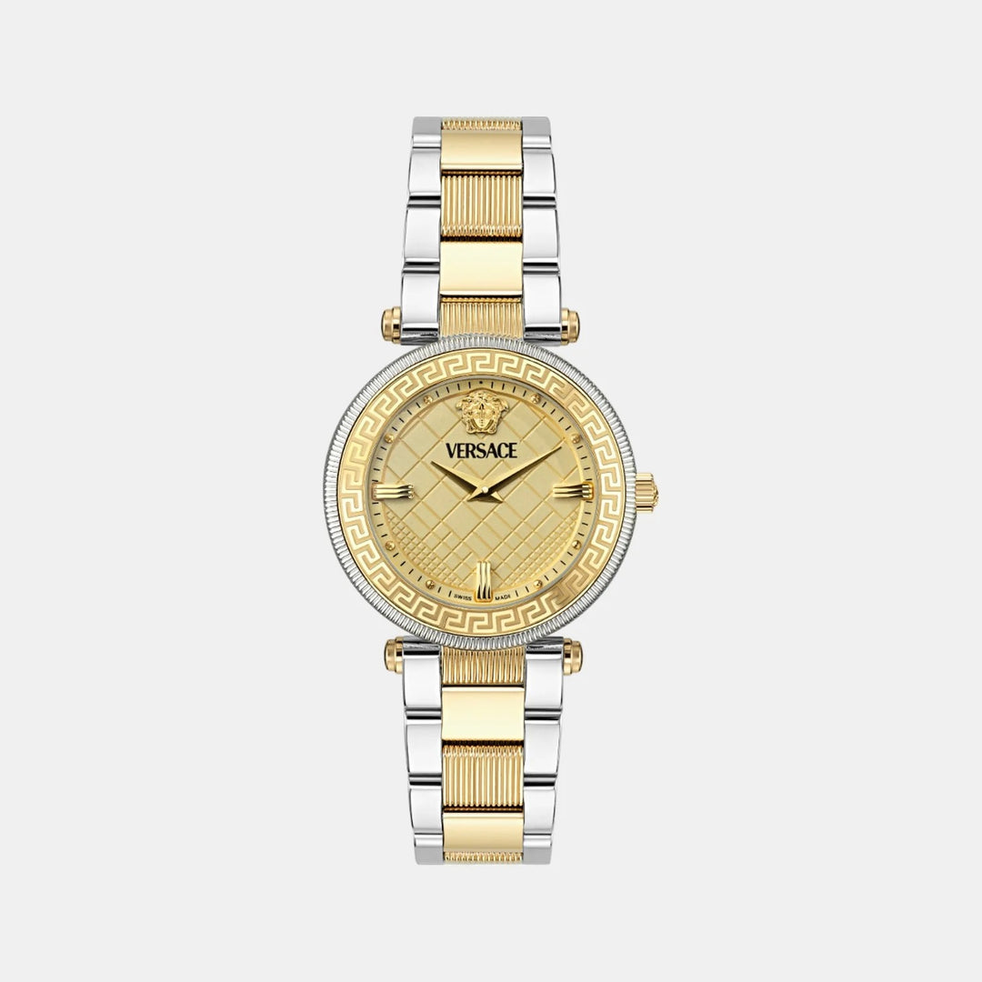 Versace Versace Reve VE8B00324 Gold Dial Stainless Steel Men&