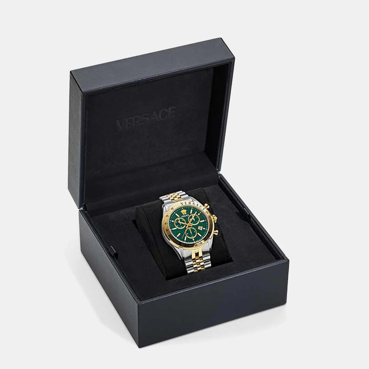 Versace Versace Chrono Master VE8R00524 Green Dial Gold PVD Stainless Steel Men&