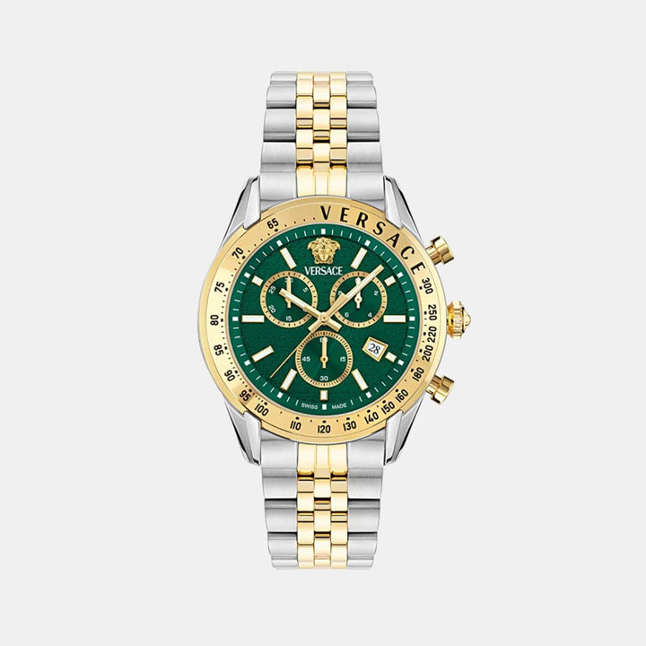 Versace Versace Chrono Master VE8R00524 Green Dial Gold PVD Stainless Steel Men&