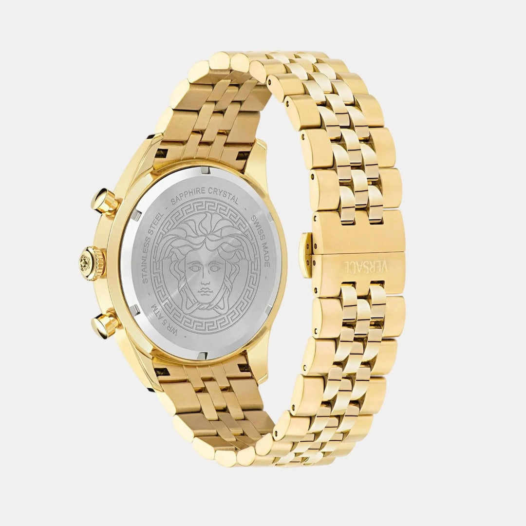 Versace Versace Chrono Master VE8R00624 black-tone Dial Gold Stainless Steel Women&