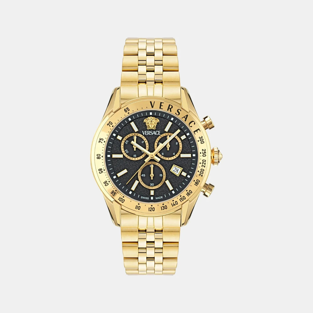 Versace Versace Chrono Master VE8R00624 black-tone Dial Gold Stainless Steel Women&
