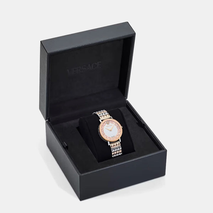 Versace V-Code Lady VE9A00324 Silver Dial Stainless Steel Women&