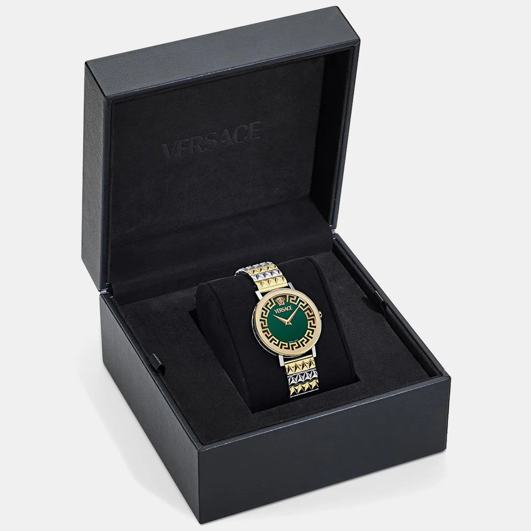 Versace Daedalus VE9A00424 Green Dial Stainless Steel Men&