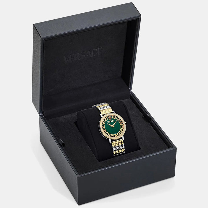 Versace Daedalus VE9A00424 Green Dial Stainless Steel Men&