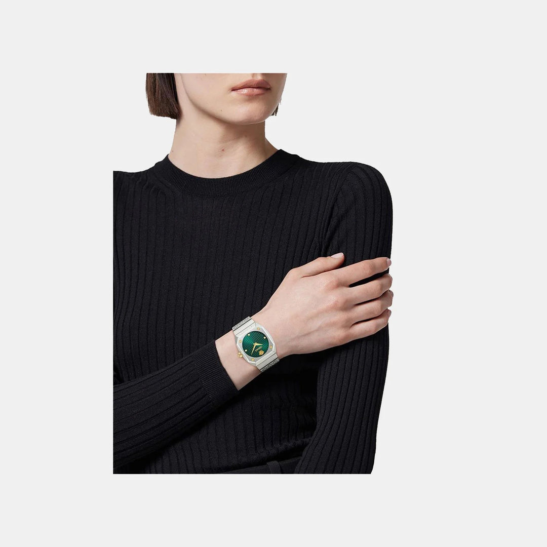Versace Greca Time VE9E00424 Green Dial Stainless Steel Men&