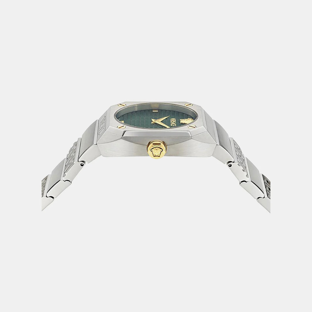 Versace Greca Time VE9E00424 Green Dial Stainless Steel Men&