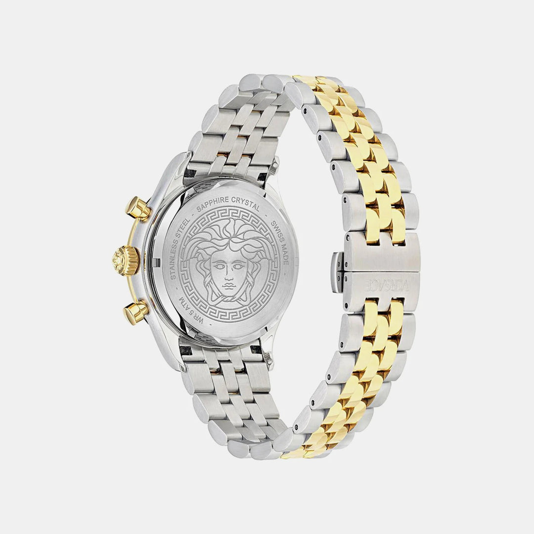 Versace Hellenyium VECFA0324 Silver White Dial Stainless Steel Men&