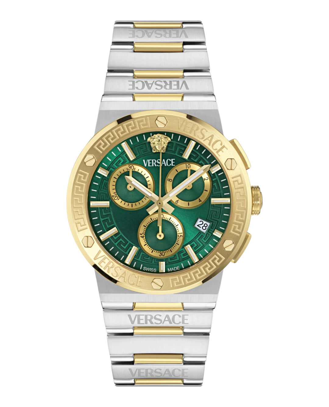 Versace VEKMA0425 Green Dial Stainless Steel Men&