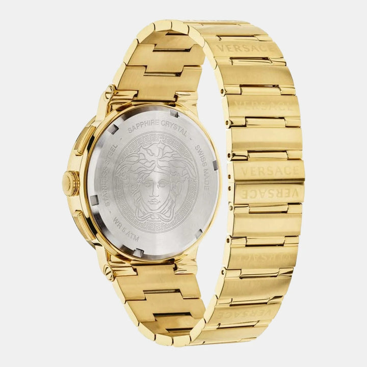 Versace Greca VEZ900421 Black Dial Stainless Steel Men&