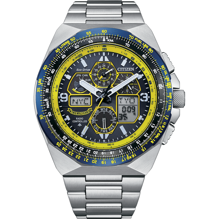 Citizen Promaster Watch JY8125-54L for Men – Analog-Digital (Chronograph) Stainless Steel