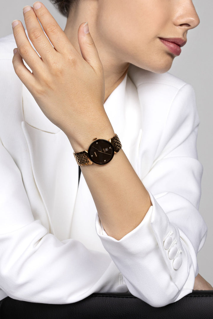 Rado Florence 30mm White Dial 4 Diamonds Stainless Steel Quartz Ladies Watch R48917703