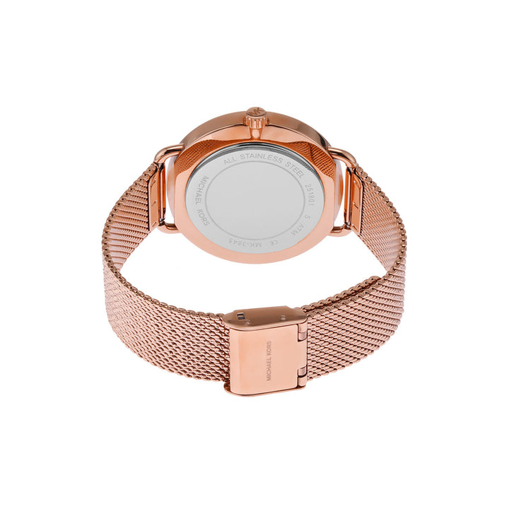 Michael Kors Portia MK3845 Gold-Tone Pavé Heart Dial Women&