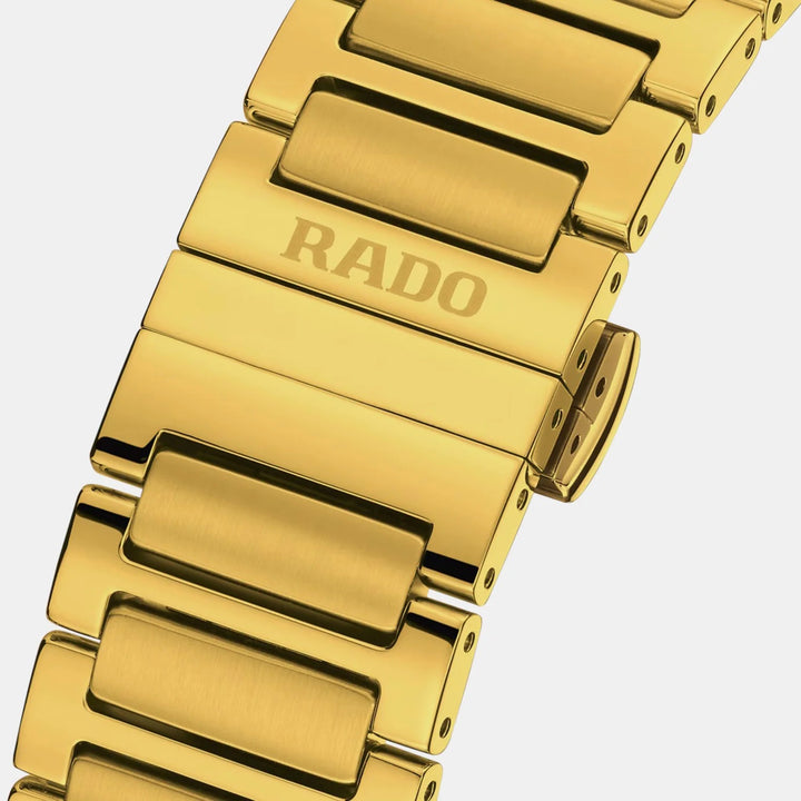 Rado DiaStar Original 38mm Gold Dial Gold-Tone Stainless Steel Bracelet Automatic