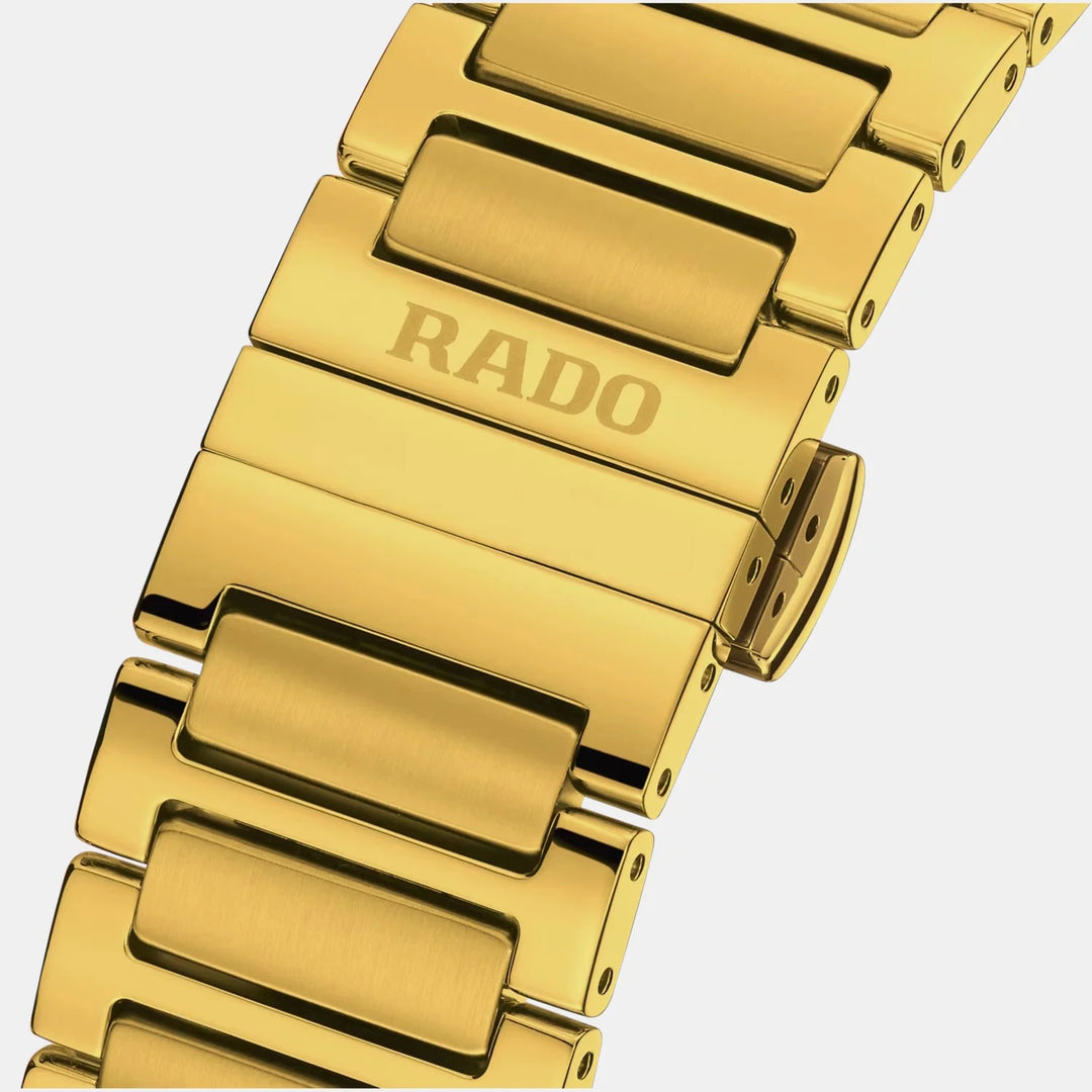 Rado DiaStar Original 38mm Gold Dial Stainless Steel Bracelet Automatic Unisex