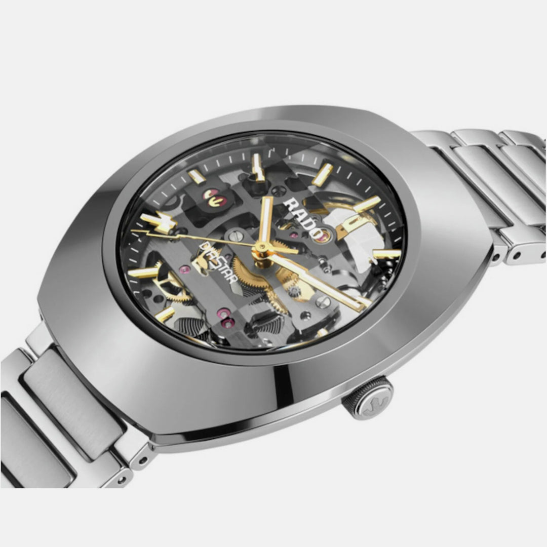 Rado DiaStar Original Skeleton 38mm Grey Skeleton Dial Stainless Steel Automatic