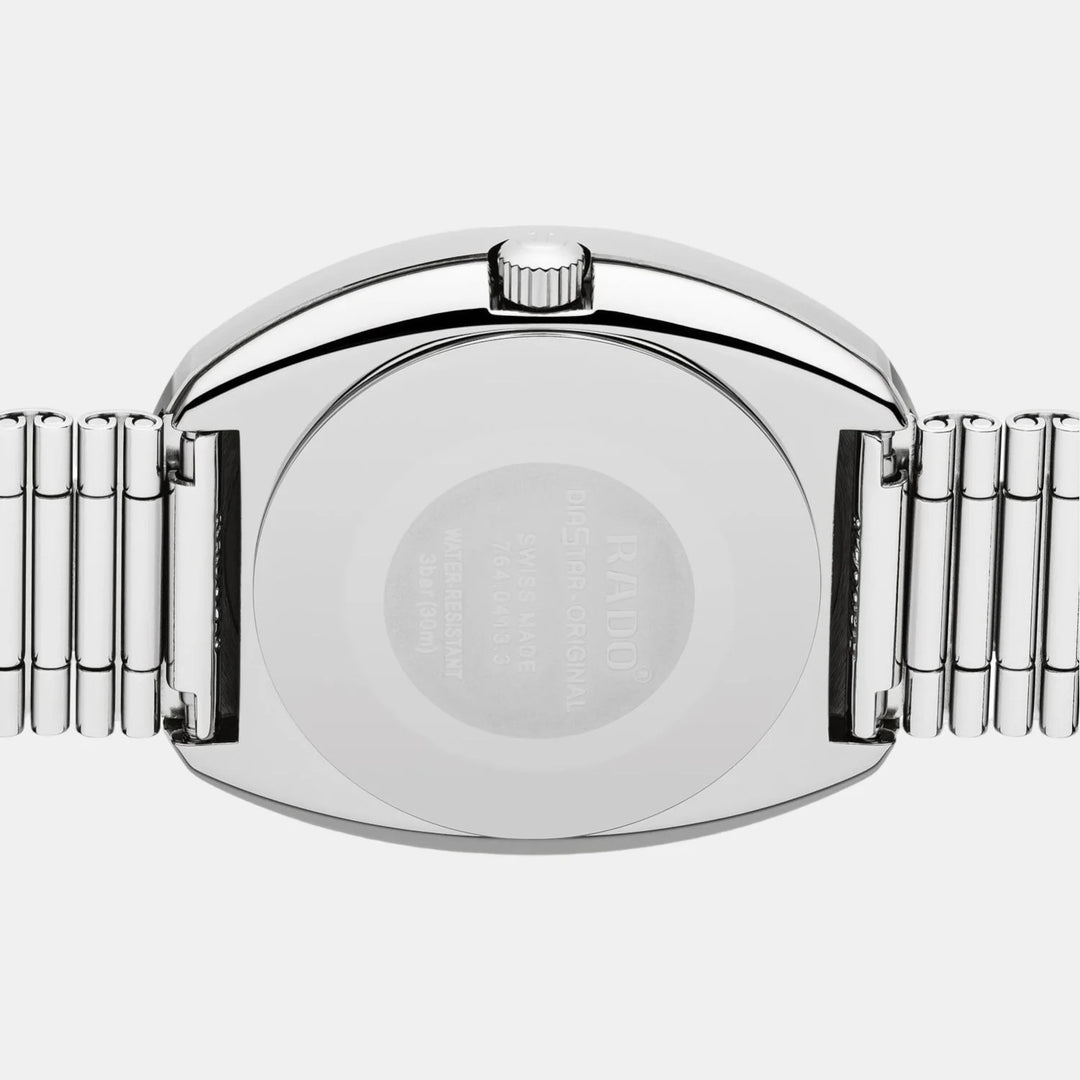Rado The Original 35mm Black Dial Hardmetal Stainless Steel Quartz Date