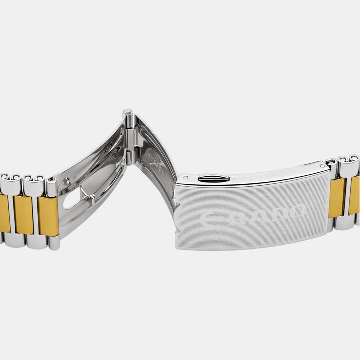 Rado The Original 35mm Gold Dial Two-Tone Bracelet Quartz Day Date Diamond Markers
