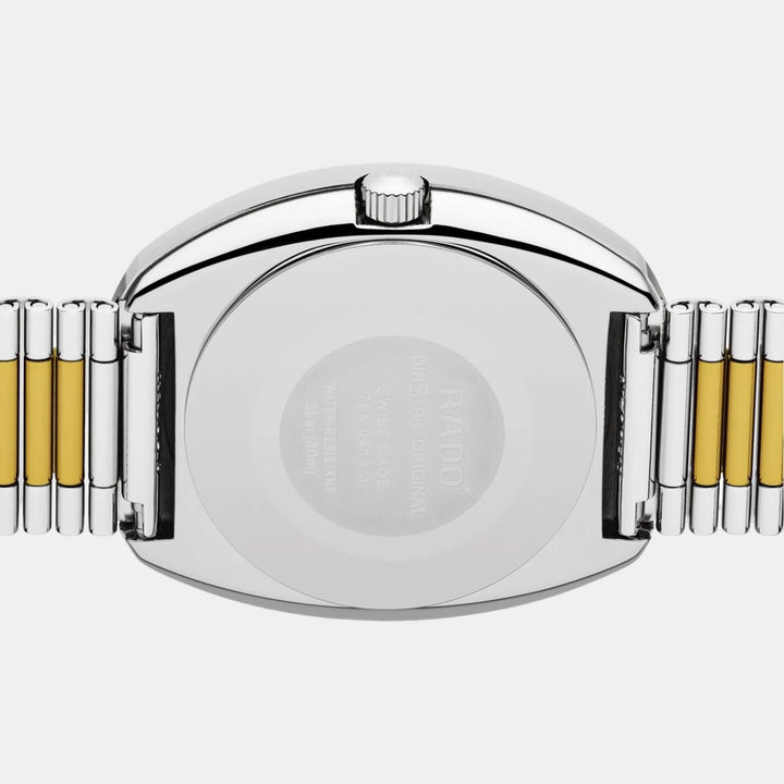 Rado The Original 35mm Gold Dial Two-Tone Bracelet Quartz Day Date Diamond Markers