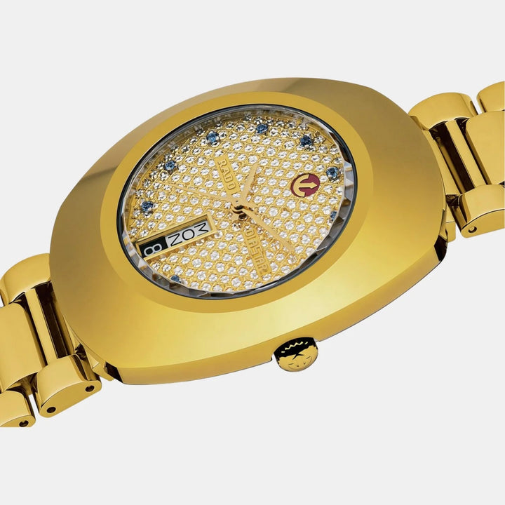 Rado The Original Automatic 35mm Gold Dial Yellow Gold CVD Hardmetal Bracelet