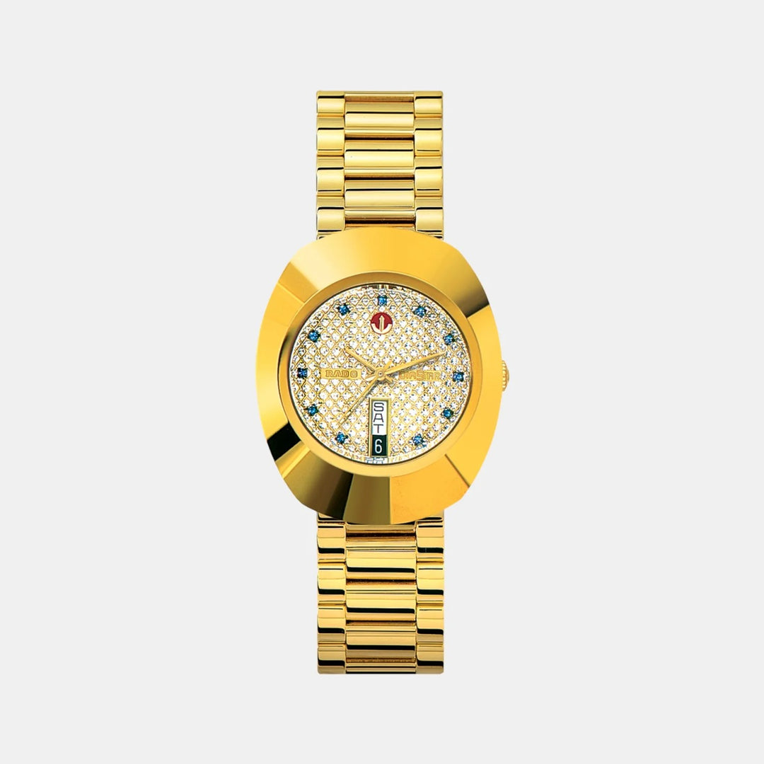 Rado The Original Automatic 35mm Gold Dial Yellow Gold CVD Hardmetal Bracelet