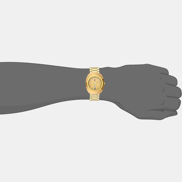 Rado The Original Automatic 35mm Gold Dial Gold PVD Hardmetal Jubile Bracelet