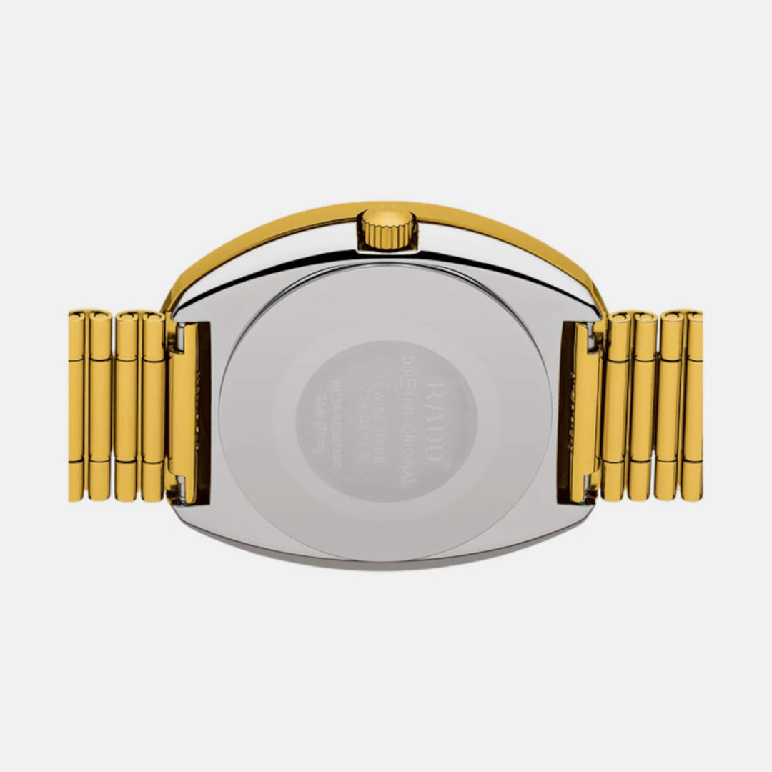 Rado The Original Automatic 35mm Gold Dial CVD Hardmetal Stainless Steel Bracelet