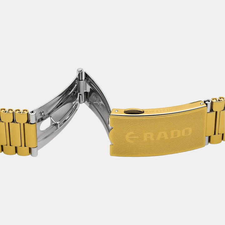 Rado The Original Automatic 35mm Purple Dial Yellow Gold Bracelet