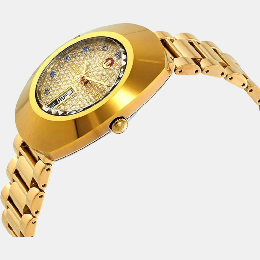 Rado The Original Automatic 27.3mm Women Champagne Dial Yellow Gold CVD Bracelet