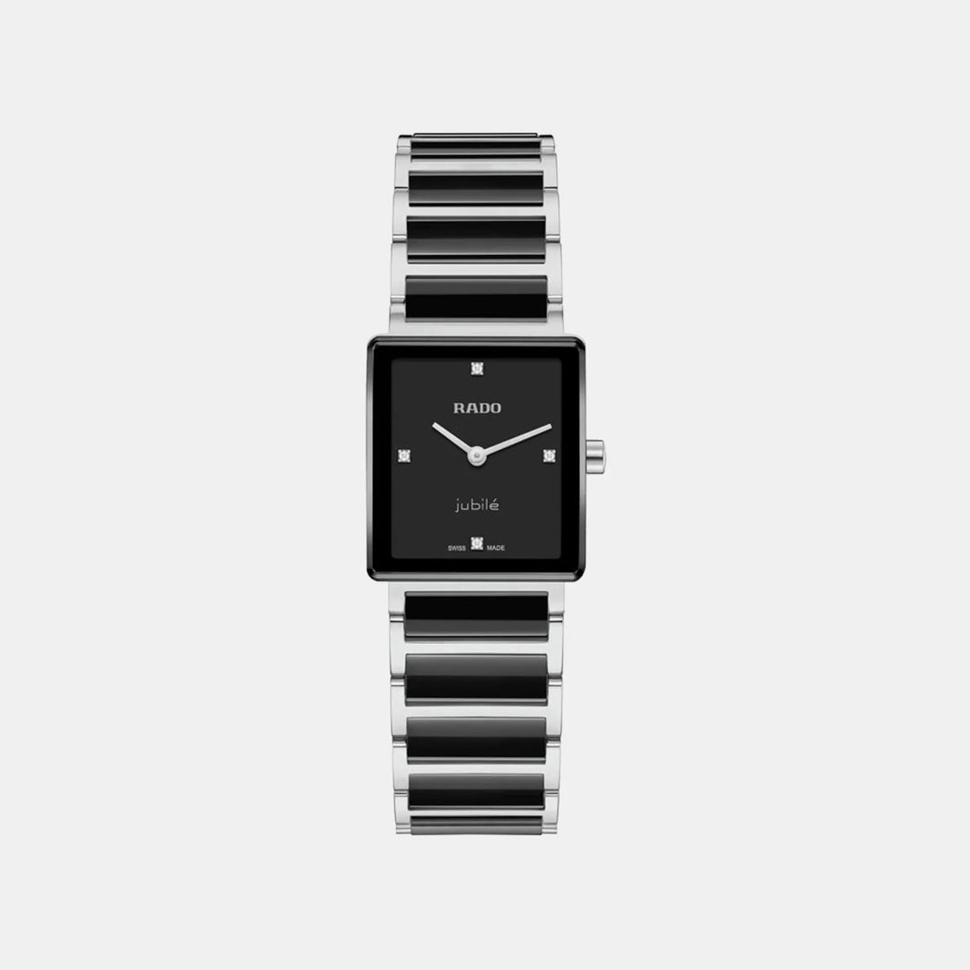 Rado Integral 23mm Black Diamond Dial Ladies Quartz Watch