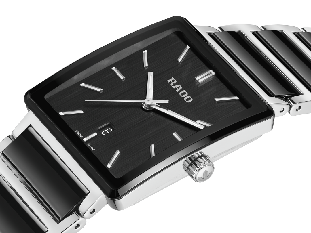 Rado Integral 31.5mm Black Dial Ceramic Bracelet Quartz Watch