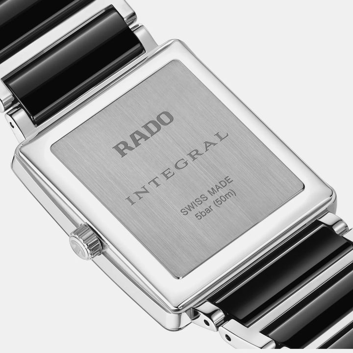 Rado Integral 31.5mm Black Diamond Dial Ceramic Bracelet Quartz Watch